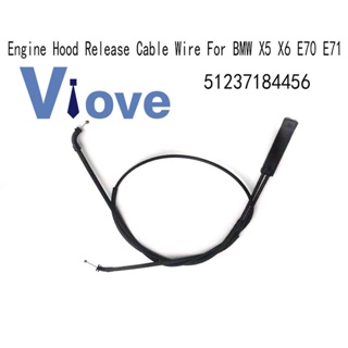 New Engine Hood Release Cable Wire for BMW X5 X6 E70 E71 51237184456