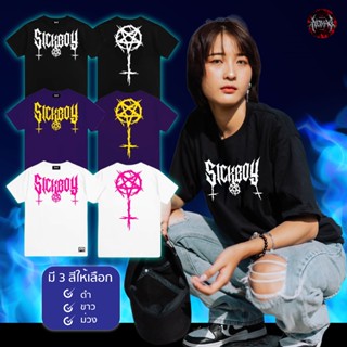 เสื้อยืด  Oversize ลายสตรีท SICKBOY เสื้อผู้ชาย/ผู้หญิง