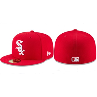 หมวกปีกแบน MLB Chicago Blanco Sox New York Yankees ขนาดใหญ่ สีดํา สไตล์ฮิปฮอป สําหรับผู้ชาย ผู้หญิง