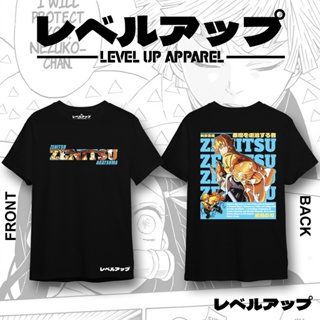 เสื้อยืดผ้าฝ้ายพิมพ์ลายAnime Shirt Zenitsu Agatsuma Demon Slayer_03