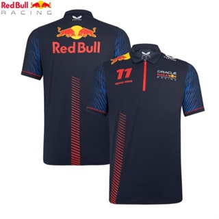 เสื้อกีฬาแขนสั้น ลายทีม Oracle Red Bull F1 11 2023# เสื้อโปโลแขนสั้น ลายทีม Sergio Perez แฟชั่นฤดูร้อน สําหรับผู้ชาย และผู้หญิง