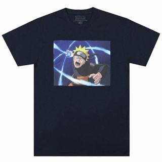 เสื้อยืดแขนสั้นNaruto Shippuden - Naruto Rasengan T-Shirt เสื้อผ้าคู่รักชายหญิงS-5XL