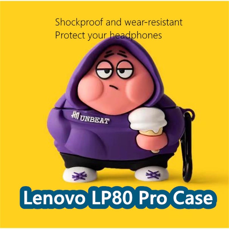 คุณภาพสูง-เคสหูฟัง-แบบนิ่ม-ลายการ์ตูนน่ารัก-สําหรับ-lenovo-lp80-pro