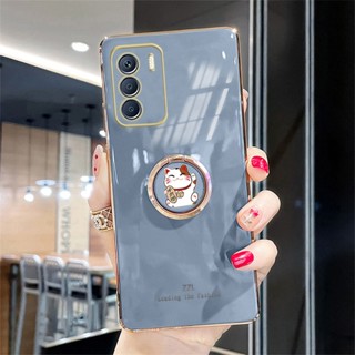 เคสโทรศัพท์มือถือแบบนิ่ม กันรอยเลนส์กล้อง ลายแมวนําโชค ระยิบระยับ แฟชั่น สําหรับ Infinix ZERO 5G 2023 InfinixZERO 5G 2023