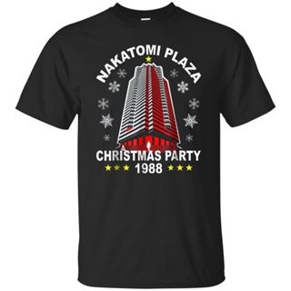 YiLin6 [Ready Stock XS-6XL] Nakatomi Plaza Party 1988 Casual Short Sleeve Tops Printed 100% Cotton Mens T-shirt Pl_03