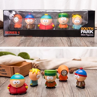 ชุดตุ๊กตาฟิกเกอร์ The South Park Characters Kenny Stan Eric สําหรับตกแต่งเค้ก 5 ชิ้น