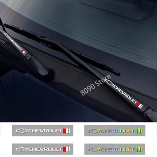 สติกเกอร์ PVC กันน้ํา ลายตราสัญลักษณ์ สําหรับติดที่ปัดน้ําฝนรถยนต์ Chevrolet Cavalier Onix Cruze Aveo 2 ชิ้น ต่อชุด
