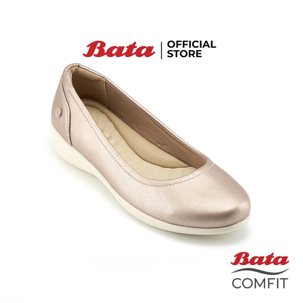 ภาพหน้าปกสินค้าBATA บาจา COMFIT รองเท้าเพื่อสุขภาพ รองเท้าหุ้มส้น รองเท้าส้นแบน สำหรับผู้หญิง รุ่น ANNA สีชมพู รหัส 6515721