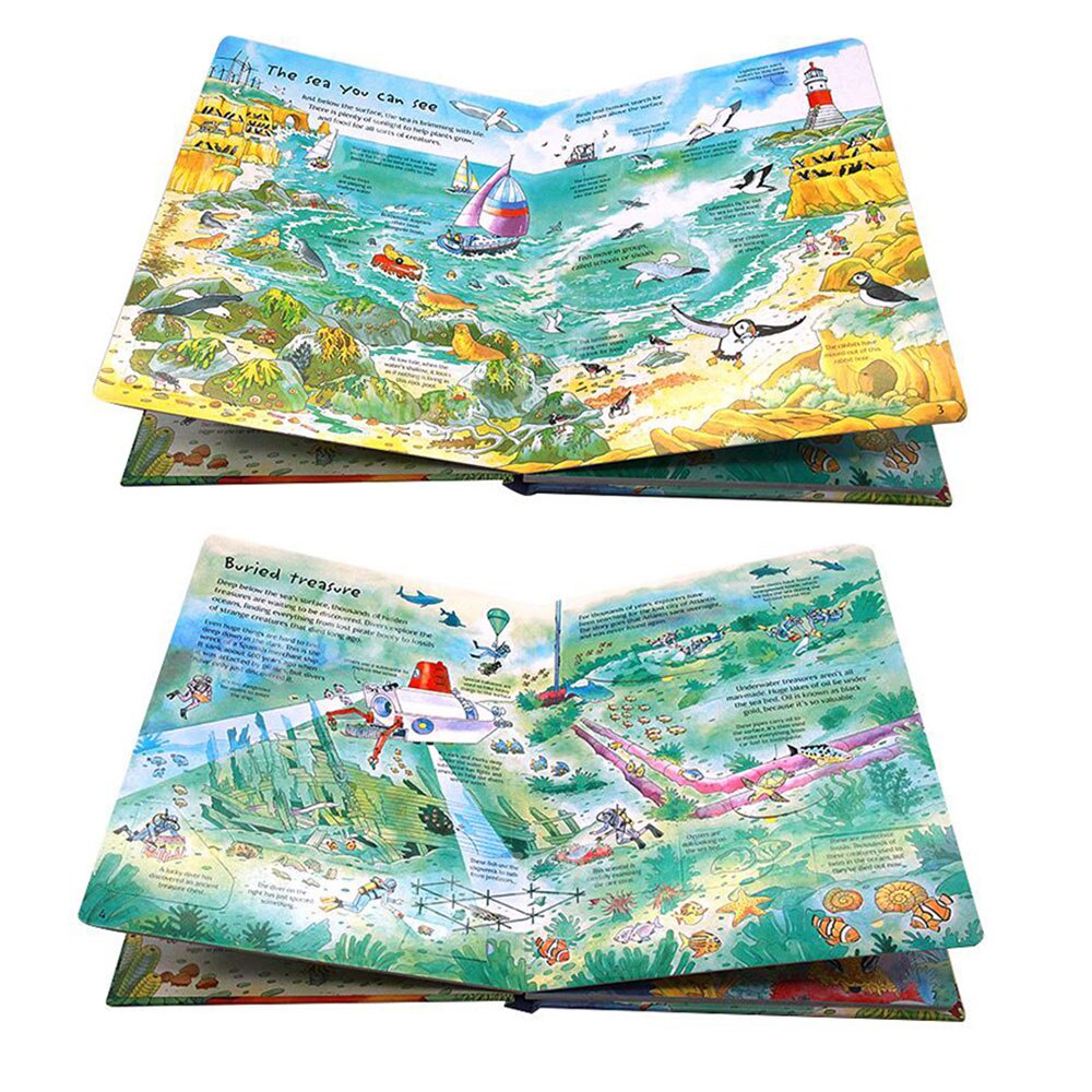 Usborne See Inside Under the Sea English Picture Book for Kids Children ...