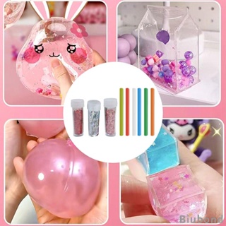 [Biubond] Multifunctional Sticky Ball Sequins Straws Embellishment Rainbow Colors Accessories Entertainment Reusable for DIY Craft Party Game Children