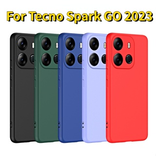 เคสซิลิโคนแข็ง แบบบาง พร้อมตัวป้องกันเลนส์กล้อง สําหรับ Tecno Spark GO 2023 Tecno POP 7 Pro Infinix Smart 7 2023