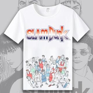 S-5XL Slam Dunk T-shirt Sakuragi Flower Road Akagi Haruko Rukawa Maple Basketball Short Sleeve Anime Peripheral Clothes