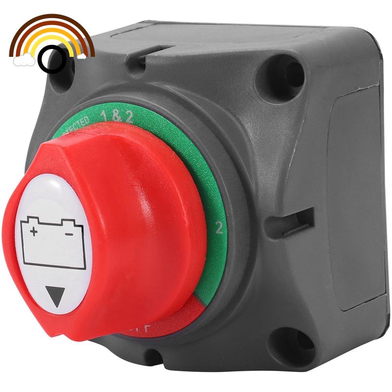 Car Battery Disconnect Switch 300A Red Handlemaster Battery Disconnect ...