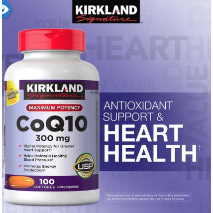 kirkland-coq10-300-mg-100-softgels-บำรุงหัวใจต่อต้านอนุมูลอิสระ