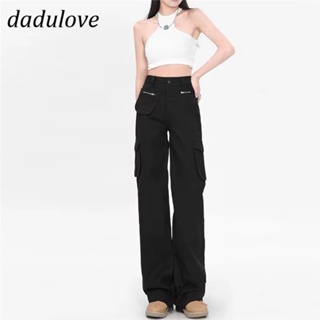 DaDulove💕 New American Ins Retro WOMENS Overalls High Waist Large Pocket Casual Pants Large Size Trousers