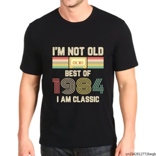 {hot}Im Not Old Bron In 1984 Im Classic Vintage Tape Mens T Shirt HcUw_03