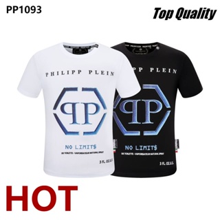 Grade AAA Cotton Shirt 2022 Philipp Plein New Letter Digital Print Shirt Short Sleeve T-shirt Fashion Casual Top Te_01
