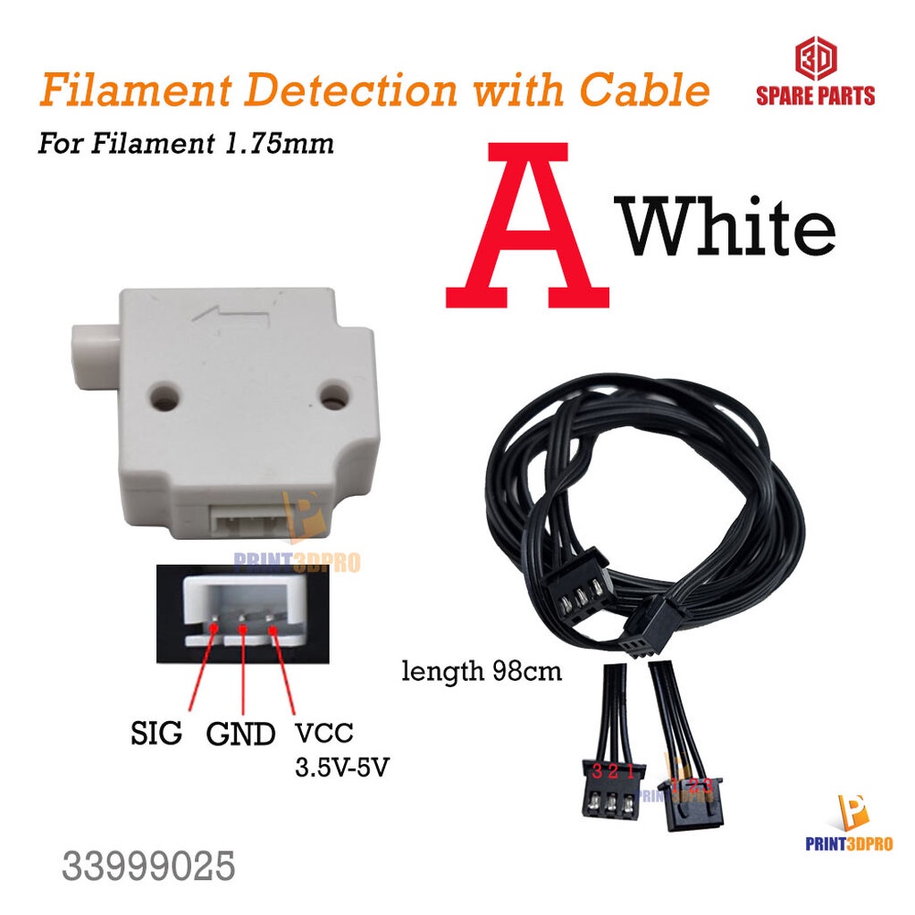 3D Printer Part Filament Sensor With Cable 98cm For Fialment 1.75mm ...