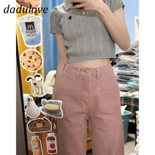 DaDulove💕 New Korean Version of Ulzzang Pink Jeans High Waist Loose WOMENS Wide Leg Pants Large Size Trousers