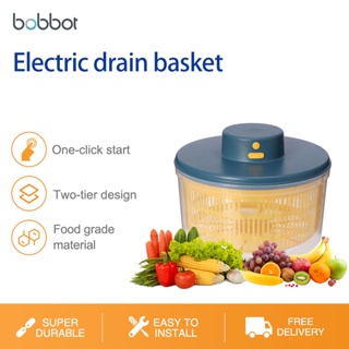 Bobbot ตัวกรองครัวตัวกรองไฟฟ้าและตัวกรองสำหรับผักและผลไม้ล้างตะกร้าระบายน้ำ