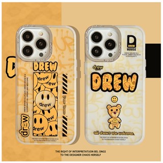 เคสโทรศัพท์มือถือโลหะ ผิวด้าน ลาย DREW สําหรับ iPhone 14 Pro 13 12 Pro Max 11