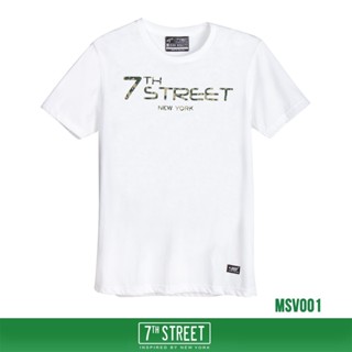 🔥 เสื้อยืด 7th Street แนวสตรีท รุ่น 7th ลายทหาร ( ขาว - ดำ - กรมเข้ม ) MSV001 , MSV002 , MSV006 ของแท้ 🔥