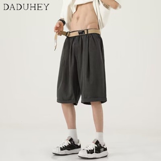 DaDuHey🔥 Mens 2023 Summer New Draping Elastic Capri Pants Trendy Ins Fashionable All-Matching Shorts