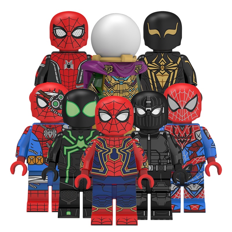 Super Spider Hero Mini Action Man Figures Bricks Building Blocks ...