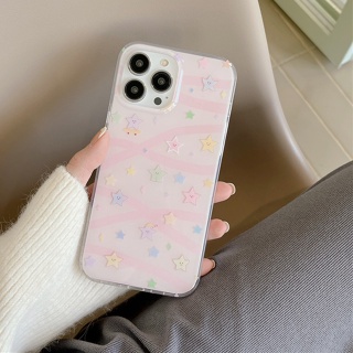 เคสโทรศัพท์มือถือ TPU แบบนิ่ม ลายการ์ตูนดาว สําหรับ iPhone 14 Pro Max 11 13 12 Mini 7 8 Plus XS XR