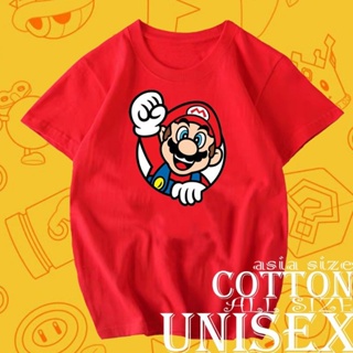Super Mario Tshirt cotton Unisex 7colour 7desing #FreeShippingShopee #COD_03