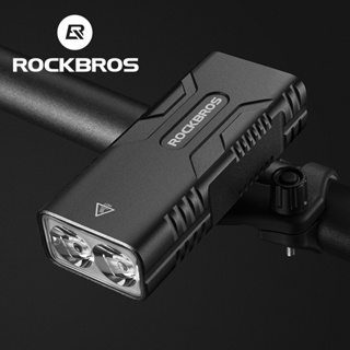 Rockbros ไฟหน้าจักรยาน 10000 mAh 6 โหมด ชาร์จ USB กันน้ํา อุปกรณ์เสริม สําหรับจักรยานเสือภูเขา