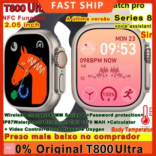 T800 ultra Smart Watch 8 ultra ใหม่ในสมาร์ทวอทช์ ผู้ชาย ผู้หญิง SmartWatch 2022 บลูทูธ โทรได้ 8 ชาร์จไร้สาย