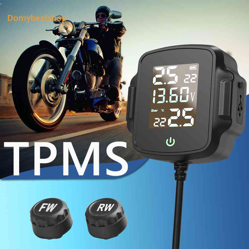 domybestshop-th-ระบบตรวจสอบความดันลมยางรถมอเตอร์ไซค์-tpms-พร้อมที่ชาร์จ-usb-qc-3-0