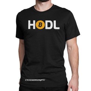 [S-5XL]เสื้อวินเทจชาย เสื้อทีเชิ้ต Hodl Cryptocurrency Tee Shirt แมนเนนบิตคอยน์ ซาโตชิ นากาโมโตะ เสื้อทีเชิ้ตคาโตเอนทีพร