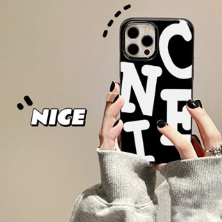 Niche Style White Nice Letter Simplicity Phone Case for iphone 11 Phone Case Iphone13 Soft Case 12 New X/XR