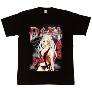 [S-5XL] เสื้อยืด พิมพ์ลายการ์ตูนอนิเมะ Daki Warabihime Demon Slayer Homage Series