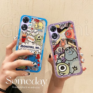 ใหม่ พร้อมส่ง เคสโทรศัพท์มือถือ ซิลิโคนนุ่ม ใส ลายเอเลี่ยน มอนสเตอร์ สุดเท่ สําหรับ OPPO A38 4G 2023 A384G