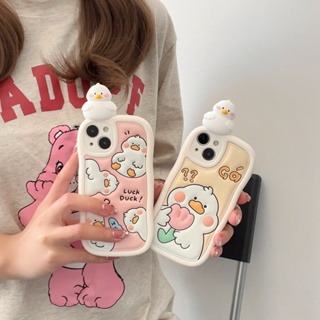 เคสป้องกันโทรศัพท์มือถือ ลายการ์ตูนเป็ด สําหรับ Iphone 14 13pro Max11 Pro Max Xs Max X 12 Pro Max