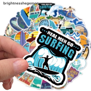 Bgth สติกเกอร์ ลาย Surfing Summer Sports สําหรับติดตกแต่งกระเป๋าเดินทาง แล็ปท็อป กีตาร์ สเก็ตบอร์ด รถยนต์ 50 ชิ้น