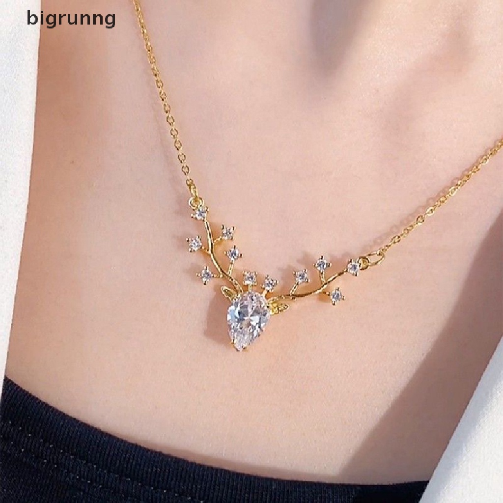 bigrunng-สร้อยคอโซ่-จี้กวางตัวน้อย-กวางตัวเล็ก-ของขวัญวันเกิด-แฟชั่น-สําหรับผู้หญิง