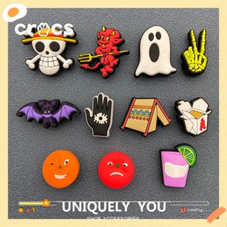 Crocs jibbitz จี้หัวเข็มขัด รูปการ์ตูนโจรสลัด สําหรับตกแต่งรองเท้า DIY