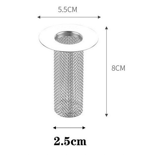 ที่กรองท่อระบายน้ำ-ตะแกรงกรองท่อ-สแตนเลส304-อเนกประสงค์-กรองเศษผม-เศษอาหาร-อื่นๆ-มีให้เลือก-2ขนาด