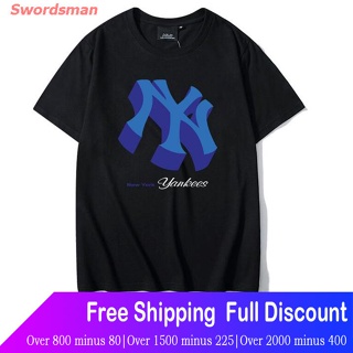 Swordsman เสื้อยืดกีฬา Mlb เสื้อยืดแขนสั้นเนื้อผ้าฝ้ายแฟชั่นพิมพ์ลายสําหรับผู้หญิงและผู้ชาย Short sleeve T-shirts