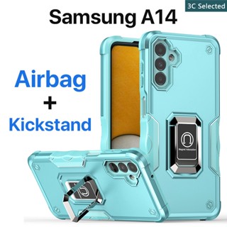 เคส Samsung Galaxy A14 A24 A34 A54 A04s 4G 5G Case ป้องกันการตกหล่น ขาตั้งในตัว ปกป้องหน้าจอ ถุงลมนิรภัย กันกระแทก ป้องกันลายนิ้วมือ ปกป้องกล้อง กันลื่น