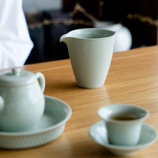 Song Qingglaze Series Celadon Tea Sea [Huayun] ถ้วยชาเซรามิค สไตล์เรโทร [A019]