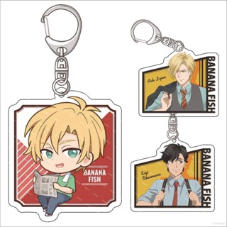 Fash BANANA FISH พวงกุญแจ อะนิเมะ อะคริลิค น่ารัก กระเป๋า จี้การ์ตูน พวงกุญแจ ของขวัญ ป๊อป