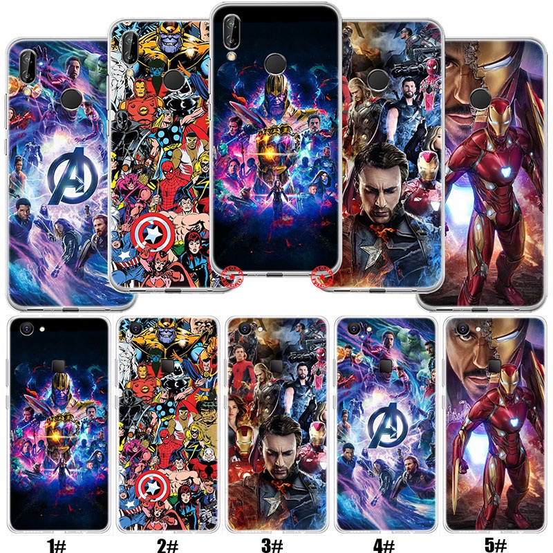 lii78-เคสโทรศัพท์มือถือแบบใส-ลายมาร์เวล-อเวนเจอร์-สําหรับ-vivo-y55-y55s-y69-y71-y81-y81s-y91-y91c-y93-y95