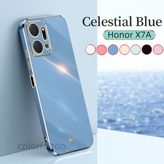 เคสโทรศัพท์มือถือ ซิลิโคนนุ่ม ขอบตรง ป้องกันกล้อง สําหรับ Huawei Honor X7a X7 A X8a X9 X9a 5G HonorX9a X9 A