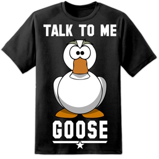 เสื้อยืดคอกลม ผ้าฝ้าย พิมพ์ลาย TOP GUN Talk To Me Goose Maverick Iceman Wingman สไตล์คลาสสิก แฟชั่นสําหรับผู้ชาย_01
