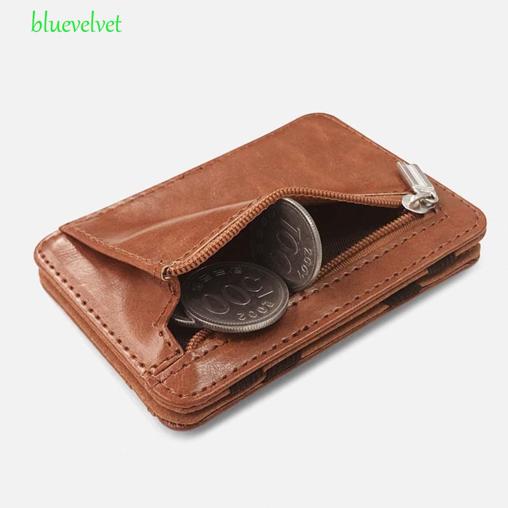 bluevelvet-กระเป๋าสตางค์-กระเป๋าใส่เหรียญ-หนัง-pu-ลําลอง-กันน้ํา-ใส่บัตรประชาชนได้
